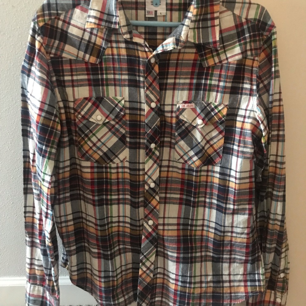 Took Designs plaid shirt